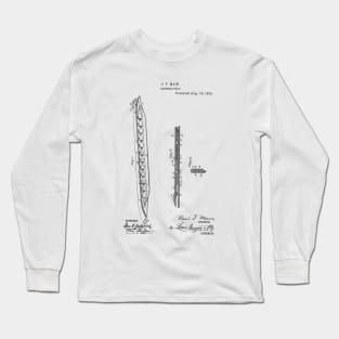 Electric Belt Vintage Patent Hand Drawing Long Sleeve T-Shirt